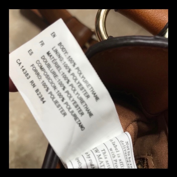 Brown crossbody vegan embossed flap purse - Picture 4 of 6